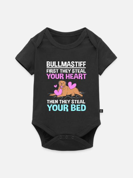 Bullmastiff - Baby Premium Kurzarmbody - Schwarz