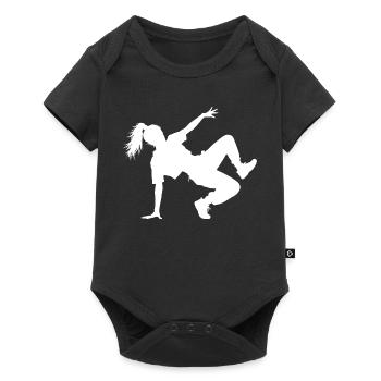 Geschenkidee für eine Dance-Fanin mit Hip-Hop-Tanz - Baby Premium Kurzarmbody - Schwarz - Vorne