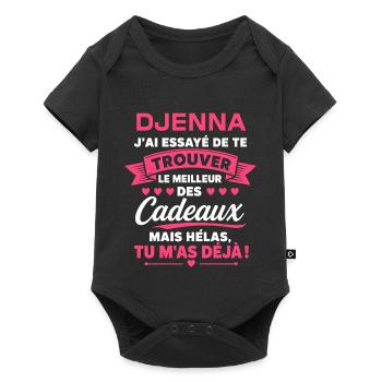 DJENNA - Body à manches courtes Premium Bébé - noir - Devant