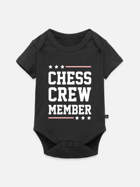 Chess Crew - Baby Premium Kurzarmbody - Schwarz