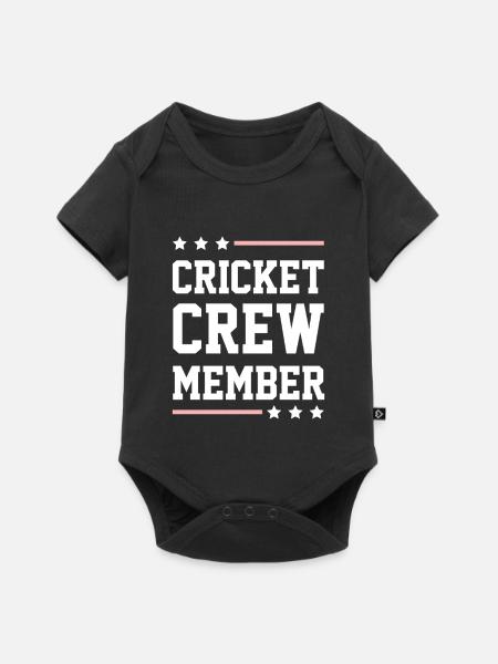 Cricket Crew - Baby Premium Kurzarmbody - Schwarz