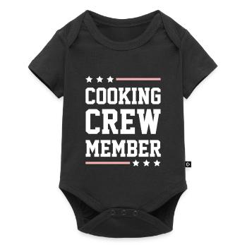 Cooking Crew - Baby Premium Kurzarmbody - Schwarz - Vorne