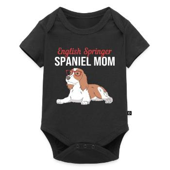 Springer Spaniel Dog - Baby Premium short-sleeve bodysuit - black - Front
