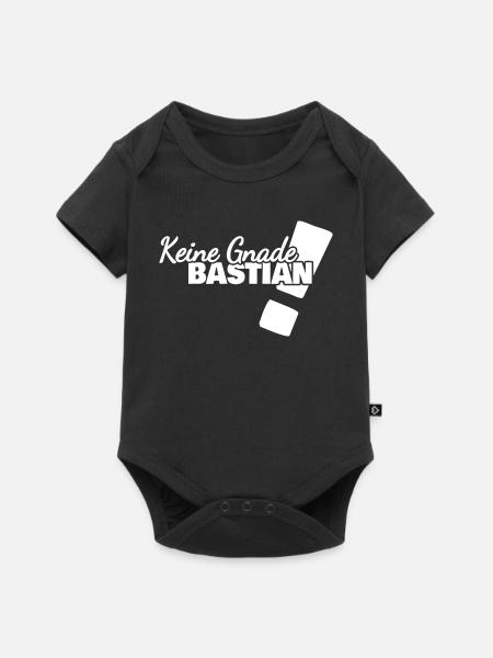 Bastian als Spruch - Baby Premium Kurzarmbody - Schwarz