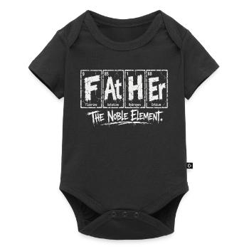 Père – L’Élément Noble - Body à manches courtes Premium Bébé - noir - Devant