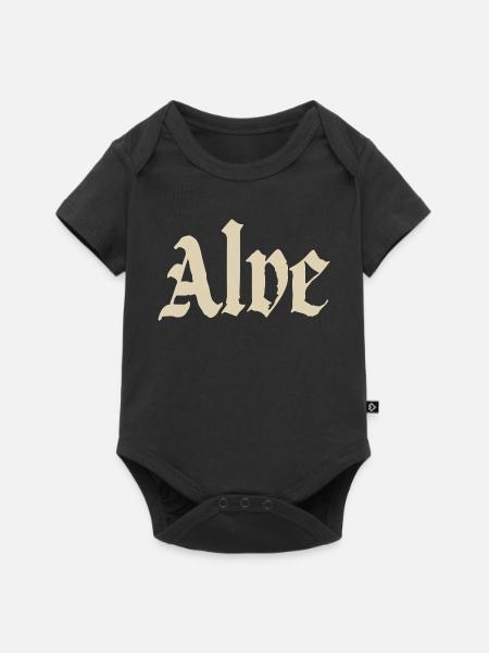 Alve Gothic Schriftart - Baby Premium Kurzarmbody - Schwarz