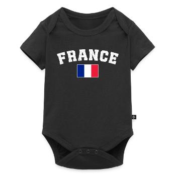 Équipe de France de football - Body à manches courtes Premium Bébé - noir - Devant