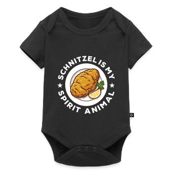 Schnitzel is my Spirit Animal - Baby Premium short-sleeve bodysuit - black - Front