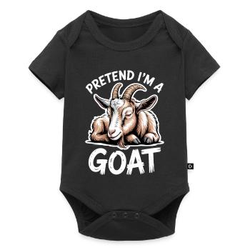 Goat Sayings Goat Funny Goat Gift - Baby Premium short-sleeve bodysuit - black - Front
