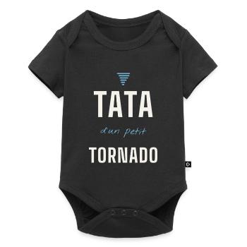 Tata d'un petit Tornado - Body à manches courtes Premium Bébé - noir - Devant