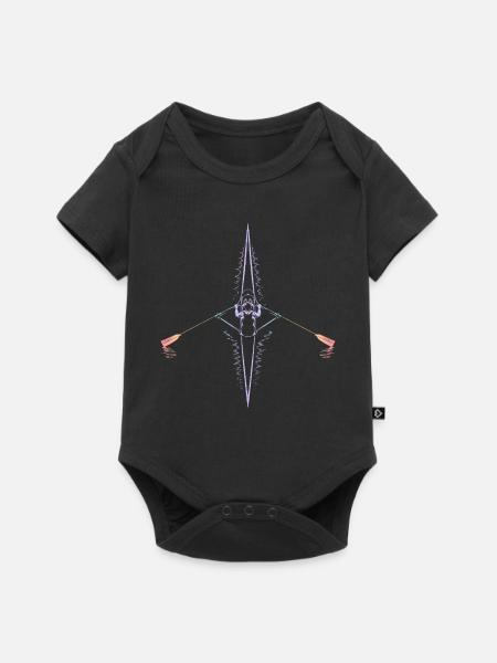 Rudern - Baby Premium Kurzarmbody - Schwarz