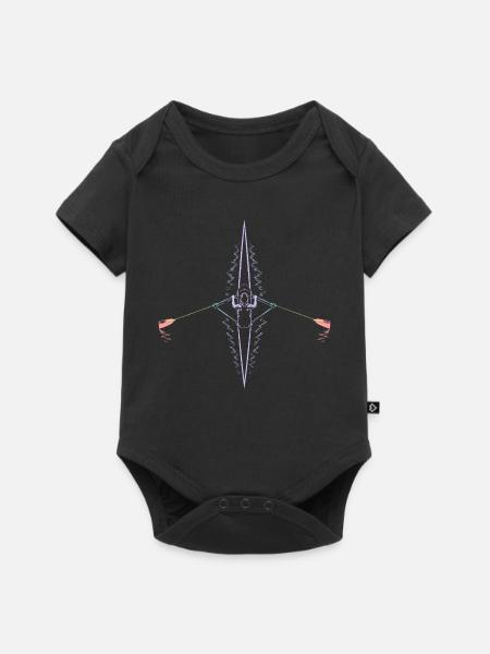 Rudern - Baby Premium Kurzarmbody - Schwarz