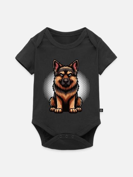 Deutscher Schäferhund Schäferhunde Schäferhunde - Baby Premium Kurzarmbody - Schwarz