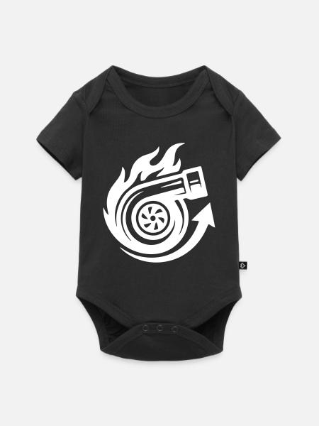 Turbo Boost Tuning - Baby Premium Kurzarmbody - Schwarz