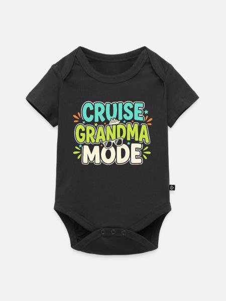 Kreuzfahrt-oma, Oma An Deck, - Baby Premium Kurzarmbody - Schwarz