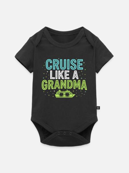 Kreuzfahrt-oma, Oma An Deck, - Baby Premium Kurzarmbody - Schwarz