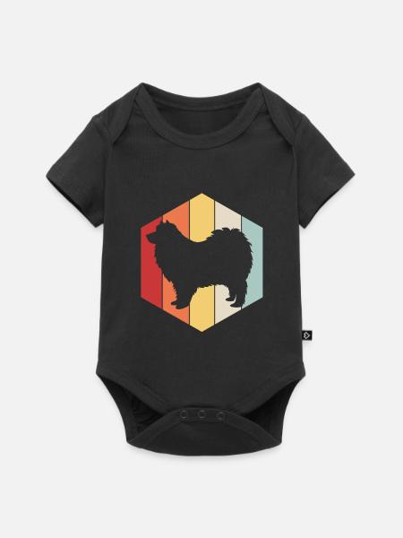 Zwergspitz Pomeranian - Baby Premium Kurzarmbody - Schwarz