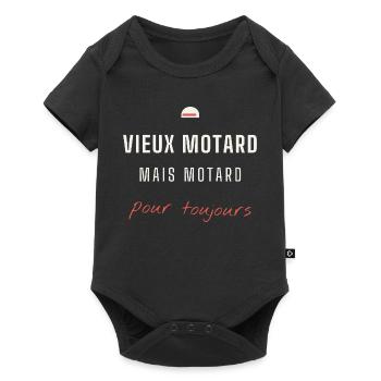 Vieux Motard Pour Toujours - Body à manches courtes Premium Bébé - noir - Devant