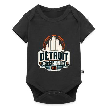 Insigne de Detroit après minuit - Body à manches courtes Premium Bébé - noir - Devant