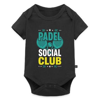 Joueuse de padel fille padel cadeau de padel tennis - Body à manches courtes Premium Bébé - noir - Devant
