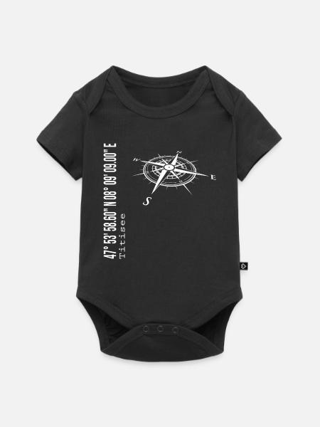 Titisee - Baby Premium Kurzarmbody - Schwarz