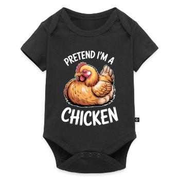 Chicken Sayings Chicken Funny Chicken Gift - Baby Premium short-sleeve bodysuit - black - Front