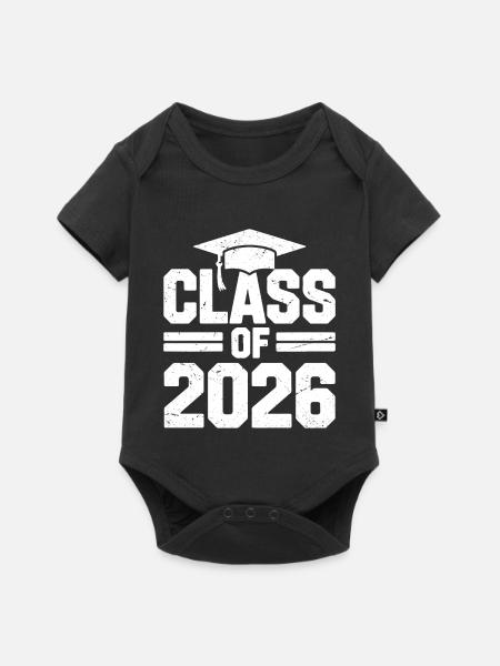 class of 2026 - Baby Premium Kurzarmbody - Schwarz