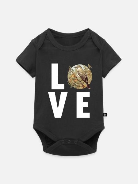 Spottdrosseln Spottdrossel - Baby Premium Kurzarmbody - Schwarz