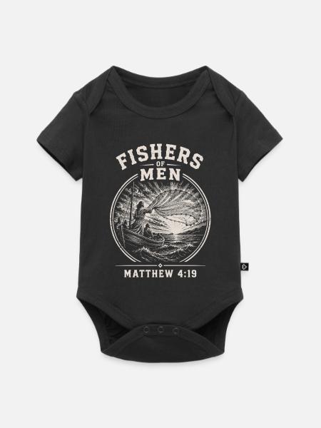 Fischer der Männer - Baby Premium Kurzarmbody - Schwarz