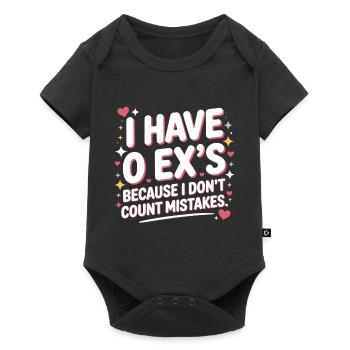 Ex-petit ami J’ai 0 ex Séparation Divorce célibataire - Body à manches courtes Premium Bébé - noir - Devant