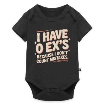 Ex-petit ami J’ai 0 ex Séparation Divorce célibataire - Body à manches courtes Premium Bébé - noir - Devant