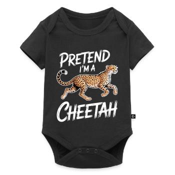 Paroles du guépard Cadeau drôle de guépard - Body à manches courtes Premium Bébé - noir - Devant