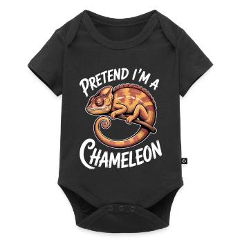 Chameleon Sayings Funny Chameleon Gift - Baby Premium short-sleeve bodysuit - black - Front