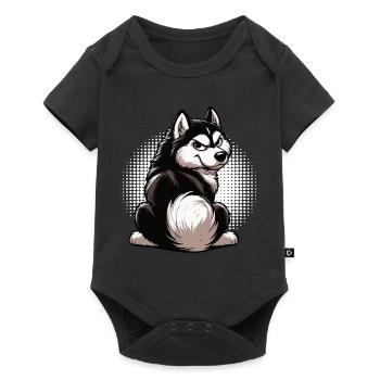 Husky Huskies Propriétaires de Husky Propriétaires de Husky Fans de Husky - Body à manches courtes Premium Bébé - noir - Devant