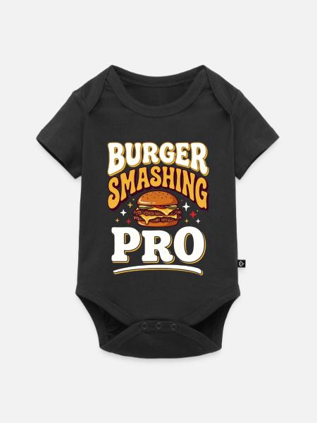 Burger Zerdrück Profi - Baby Premium Kurzarmbody - Schwarz