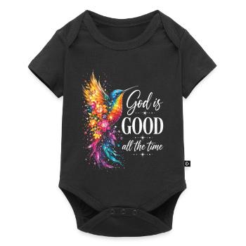 God Is Good All The Time Christian - Baby Premium short-sleeve bodysuit - black - Front
