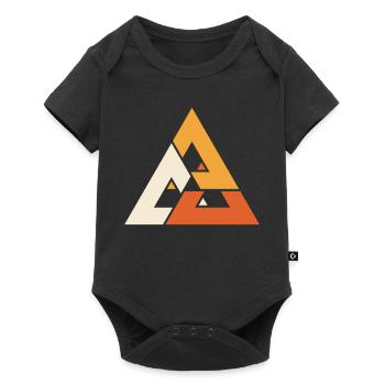 Valknut - Vikings, Odin, Valhalla, dieux nordiques - Body à manches courtes Premium Bébé - noir - Devant