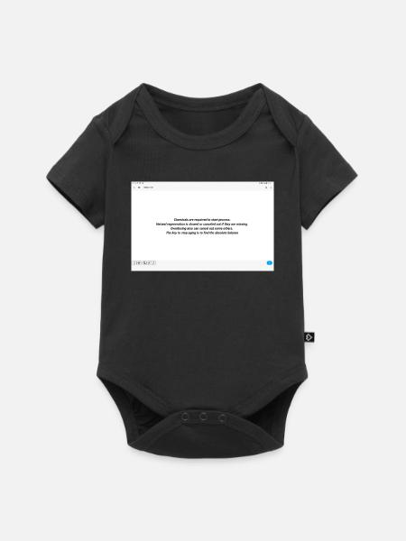 Balance gegen Alterung Zitatdesign - Baby Premium Kurzarmbody - Schwarz
