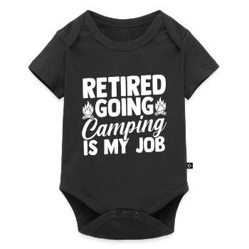 Camping Bonfire Camp Life Forest Camper - Baby Premium Kurzarmbody - Schwarz - Vorne