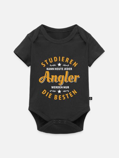 Studieren kann jeder | Angler Spruch - Baby Premium Kurzarmbody - Schwarz