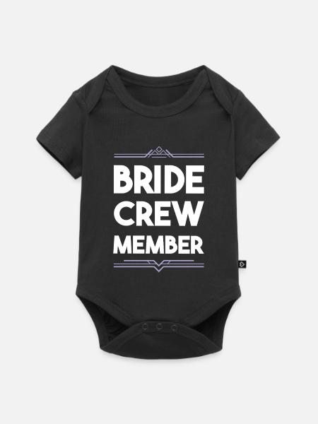 Bride Crew - Baby Premium Kurzarmbody - Schwarz