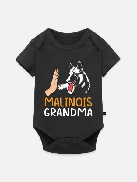 Belgischer Malinois - Baby Premium Kurzarmbody - Schwarz