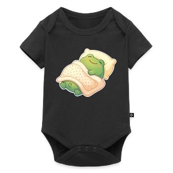 Frog Sleeping - Baby Premium short-sleeve bodysuit - black - Front