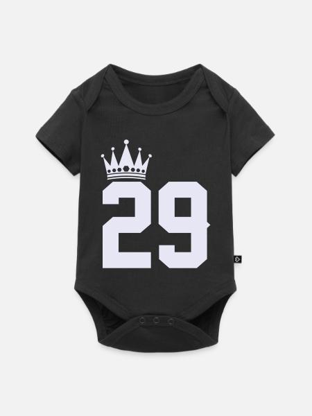 29_krone- - Baby Premium Kurzarmbody - Schwarz