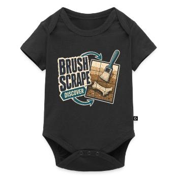 Fossil Reveal Cross-Section Dinosaur Dig Excavatio - Baby Premium short-sleeve bodysuit - black - Front
