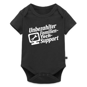 Unbezahlter Familien Tech-Support - Baby Premium short-sleeve bodysuit - black - Front