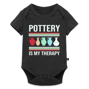 poterie - Body à manches courtes Premium Bébé - noir - Devant