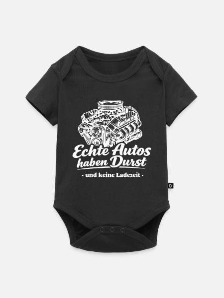 Echte Autos haben Durst Shirt - Baby Premium Kurzarmbody - Schwarz