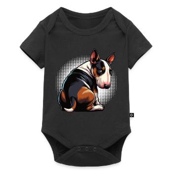 Miniature Bull Terrier Bully Bull Terrier Owner - Baby Premium short-sleeve bodysuit - black - Front