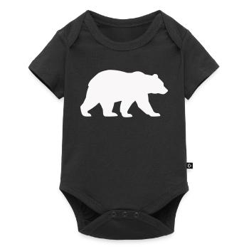 Silhouette d’ours - Body à manches courtes Premium Bébé - noir - Devant